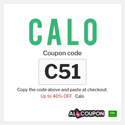 Coupon for Calo (C51) Up to 40% OFF