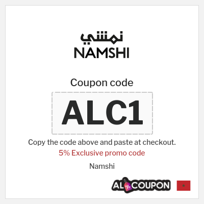 Coupon for Namshi (ALC1) 5% Exclusive promo code