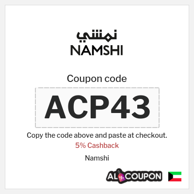 Coupon for Namshi (ACP44) 5% Cashback