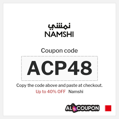 Namshi Coupon (ACP53) Namshi promo code 40%