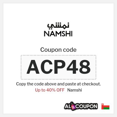 Namshi Coupon (ACP48) Namshi promo code 40%