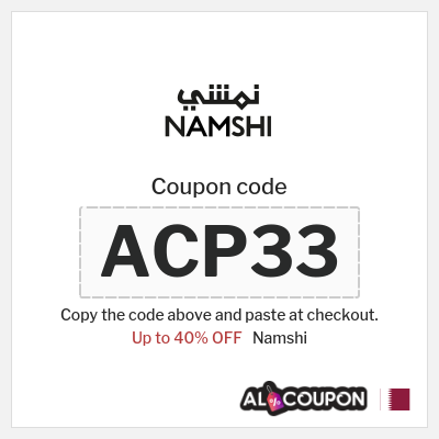 Namshi Coupon (ACP33) Namshi promo code 40%