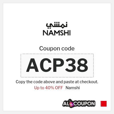 Namshi Coupon (ACP38) Namshi promo code 40%