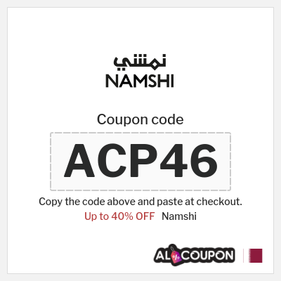 Namshi Coupon (ACP46) Namshi promo code 40%