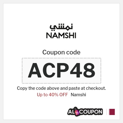 Namshi Coupon (ACP48) Namshi promo code 40%