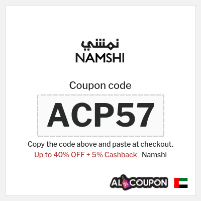 Namshi Coupon (ACP57) Namshi promo code 40%