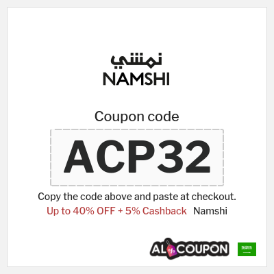 Namshi Coupon (ACP32) Namshi promo code 40%