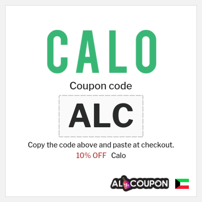 Coupon for Calo (ALC) 10% OFF