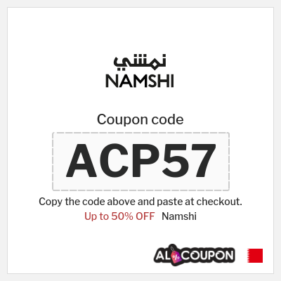 Namshi Coupon (ACP57) Namshi Voucher Code