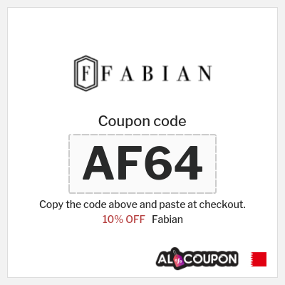 Coupon discount code for Fabian 10% OFF