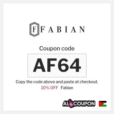 Coupon discount code for Fabian 10% OFF