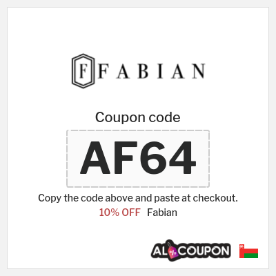 Coupon discount code for Fabian 10% OFF