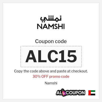 Coupon for Namshi (ALC15) 30% OFF promo code