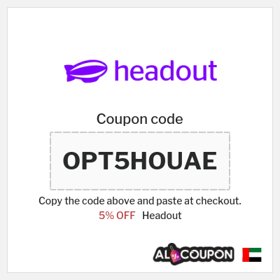 Coupon for Headout (OPT5HOUAE) 5% OFF