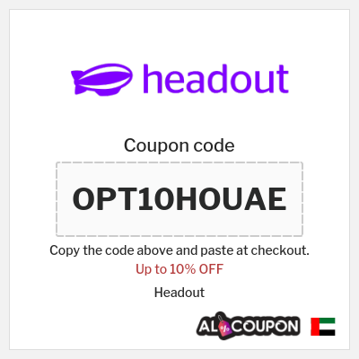 Coupon for Headout (OPT10HOUAE) Up to 10% OFF