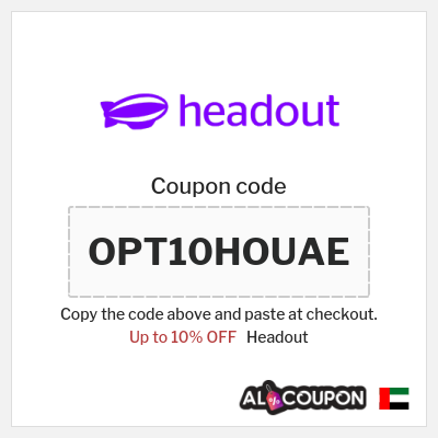 Coupon for Headout (OPT10HOUAE) Up to 10% OFF