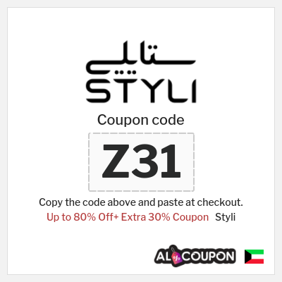 Coupon for Styli (Z31) Up to 80% Off+ Extra 30% Coupon