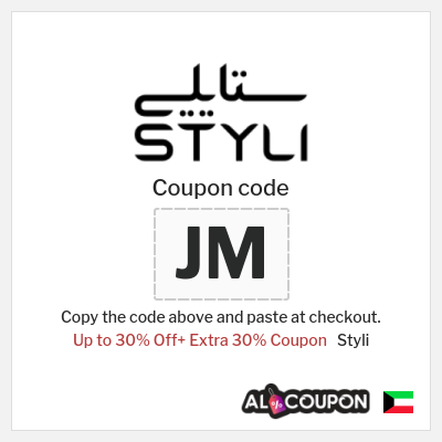 Coupon for Styli (JM) Up to 30% Off+ Extra 30% Coupon
