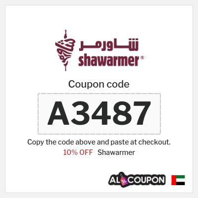 Shawarmer Coupon (A3487) كود خصم شاورمر 2025