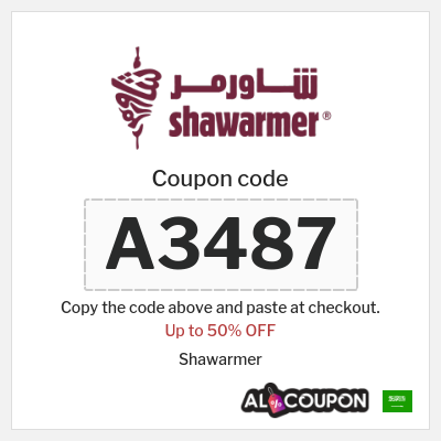 Coupon for Shawarmer (A3487) Up to 50% OFF