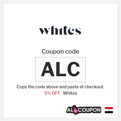 Coupon discount code for Whites 5% OFF