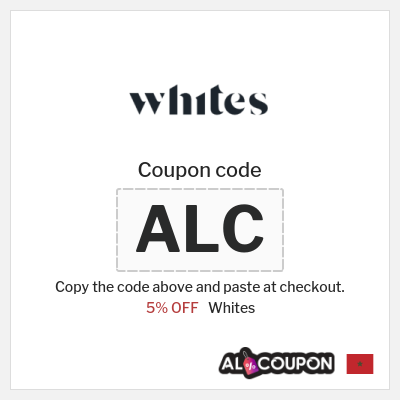 Coupon discount code for Whites 5% OFF