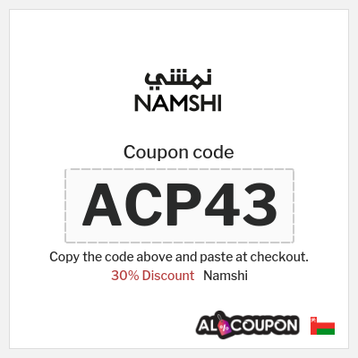 Namshi Coupon (ACP43) Namshi coupon code 2025