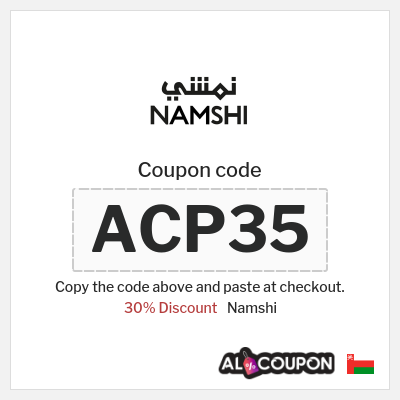 Namshi Coupon (ACP35) Namshi coupon code 2026