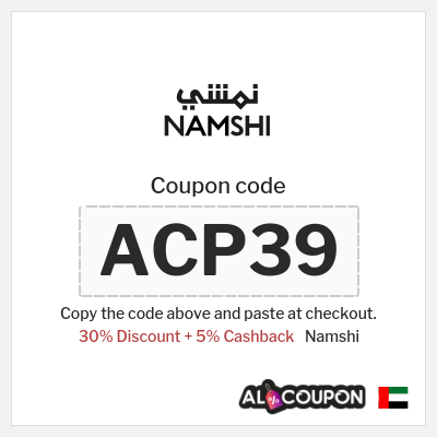 Namshi Coupon (ACP39) Namshi Coupon Code 2026