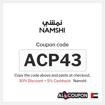 Namshi Coupon (ACP43) Namshi Coupon Code 2026