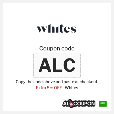 Coupon for Whites (ALC) Extra 5% OFF