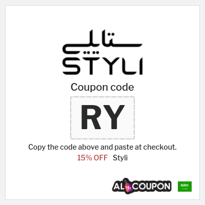 Coupon for Styli (RY) 15% OFF