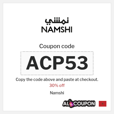 Coupon for Namshi (ACP53) 30% off