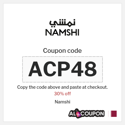 Coupon for Namshi (ACP53) 30% off