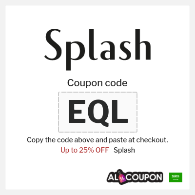 Splash Coupon (EQL) Splash discount code 2025