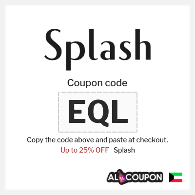 Splash Coupon (EQL) Splash discount code 2025