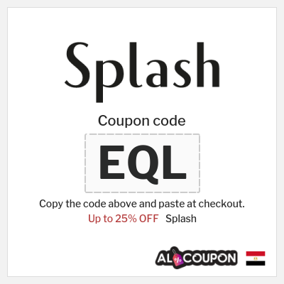 Splash Coupon (EQL) Splash discount code 2026