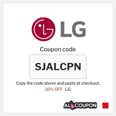 Coupon discount code for LG 10% OFF