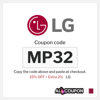 Coupon discount code for LG 15% OFF