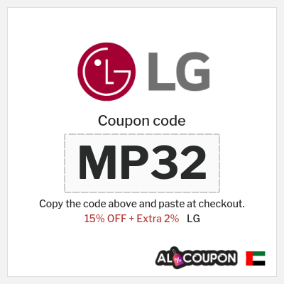 Coupon discount code for LG 15% OFF