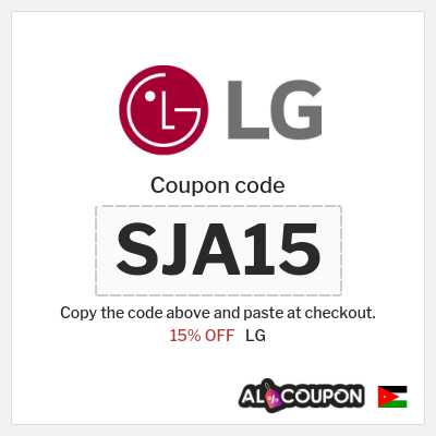 Coupon discount code for LG 15% OFF
