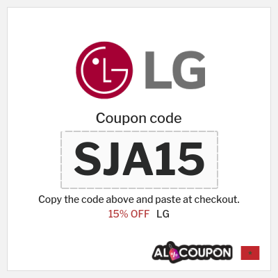 Coupon discount code for LG 15% OFF