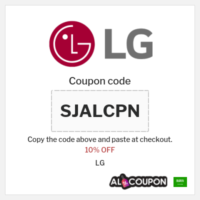 Coupon for LG (SJALCPN) 10% OFF