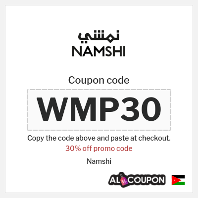 Coupon for Namshi (WMP30) 30% off promo code