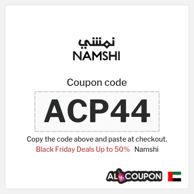 Namshi Coupon (ACP44) Top Namshi Black Friday Discount Code