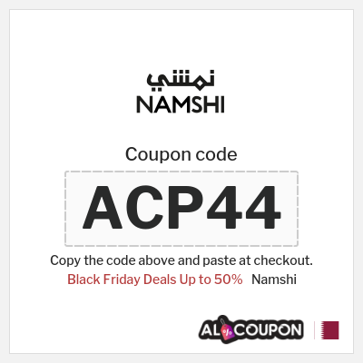 Namshi Coupon (ACP44) Top Namshi Black Friday Discount Code