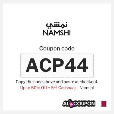 Namshi Coupon (ACP44) Namshi Discount Code April 2026