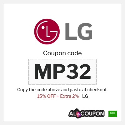 Coupon for LG (MP32) 15% OFF + Extra 2%