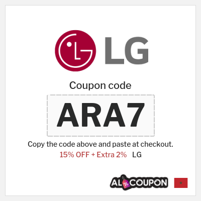 LG Coupon (ARA7) LG Promo Code Morocco 2026