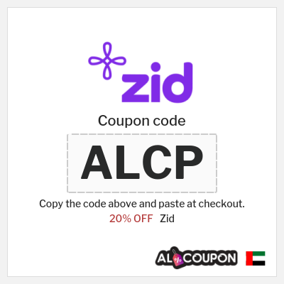 Coupon discount code for Zid 20% OFF